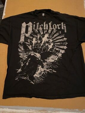 PITCHFORK NY Graphic Black Men's T-Shirt